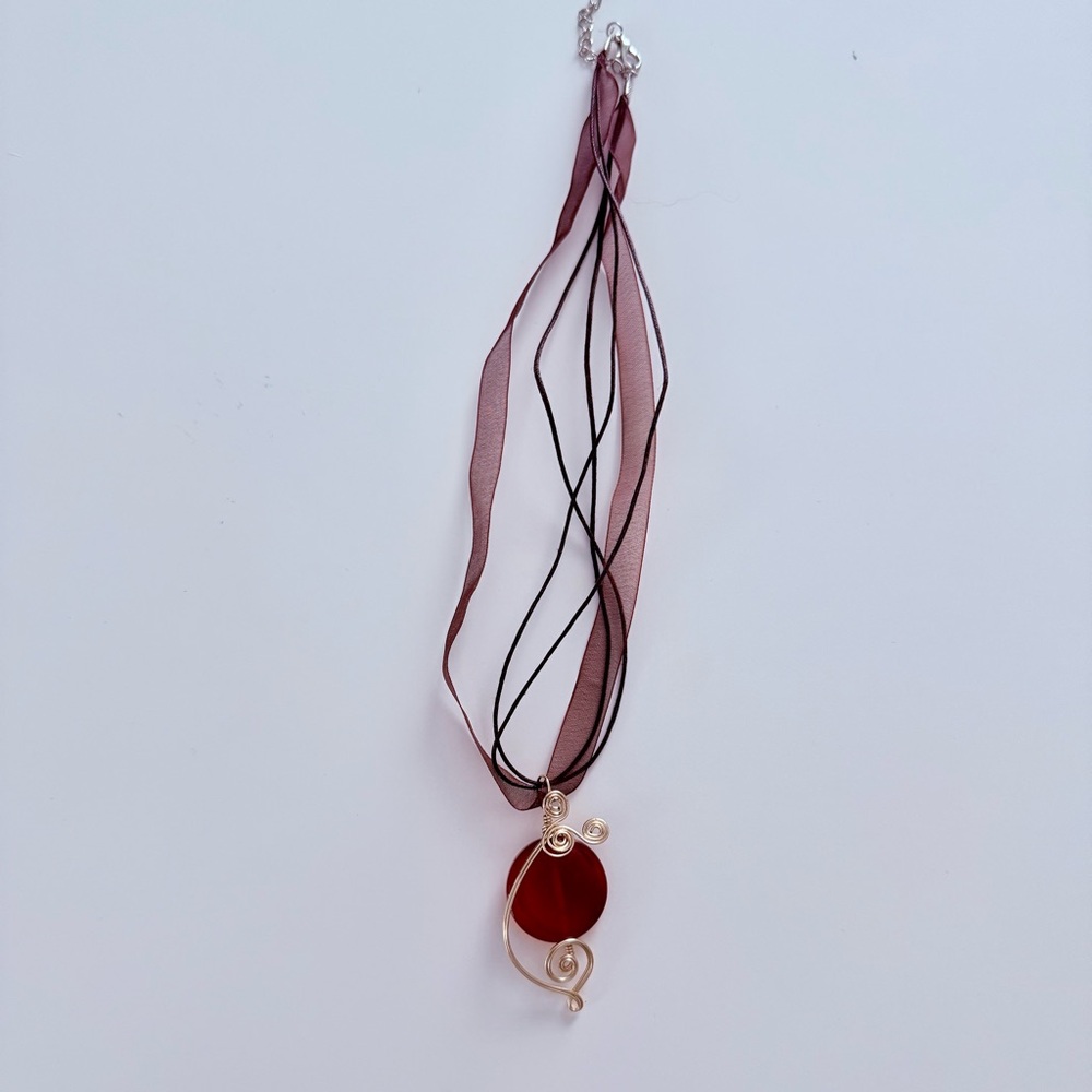 Artisan Pumpkin 🎃 Pendant Necklace NWOT